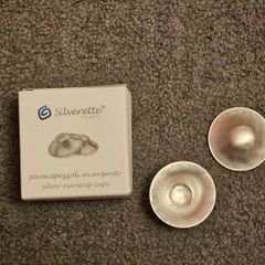 Silverette silver nursing cups