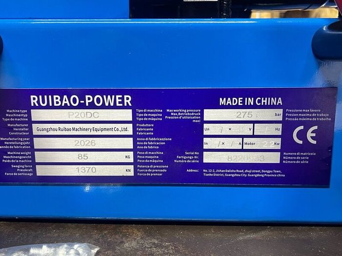 12v Hydraulic hose crimping machine