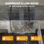 Front Door Canopy, Outdoor Awning, Rain Shelter, 303 x 96cm , Clear Image 4