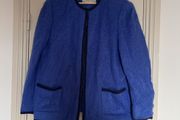 Blue pure virgin wool Donegal Design jacket