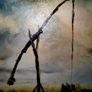 Old oil painting on canvas Image 2