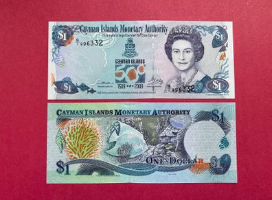 Cayman  Islands  1 Dollar  1503 - 2003  Commemorative  Issue.  Pick 30a  ( Uncirculated )