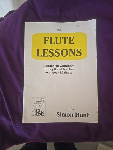 Flute lessons book Simon Hunt