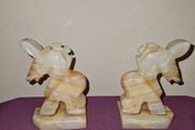 Onxy Donkey Bookends