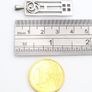 Vintage Abstract Geometric 925 Silver Pendant Image 9
