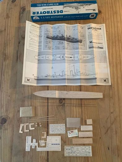 US Navy model ship