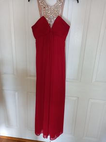 Red debs evening dress 12