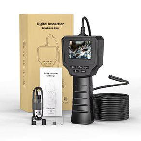 2.4 Inch 1m IPS Screen Industrial Snake Endoscope Pipe Inspection Camera Borescope with 2600mAh Battery for Checking Car Sewer
