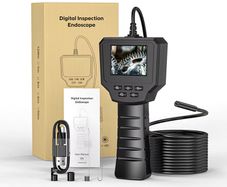2.4 Inch 1m IPS Screen Industrial Snake Endoscope Pipe Inspection Camera Borescope with 2600mAh Battery for Checking Car Sewer