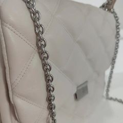 handbag - H&M cream with silver hardware