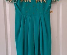 Virgos lounge embellished emerald dress size 8