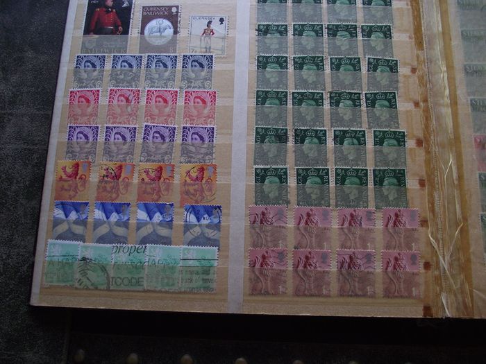 A mixed collection of used stamps, presented in the stock book #3
