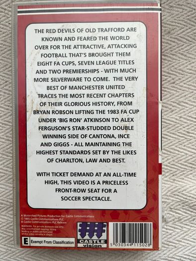 Manchester United FC, 1983-1994 - VHS Tape