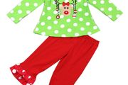 2-pc Reinder Christmas Outfit