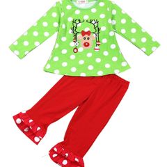 2-pc Reinder Christmas Outfit
