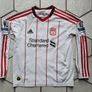 Soccer Football Liverpool FC Standard Chartered Kelly Adidas size D140 9-10 years long sleeve Image 2