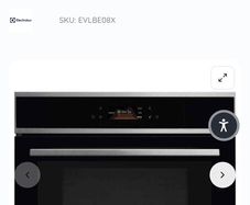 ELECTROLUX EVLBE08X compact oven with microwave