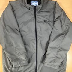 Vintage 90s Champion Mens Windbreaker - Size L Grey - Thermolite Active
