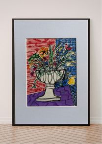 Original Art Fauvist Floral Art Gift