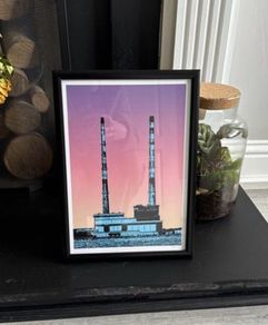 Jando Dublin Poolbeg chimney towers print