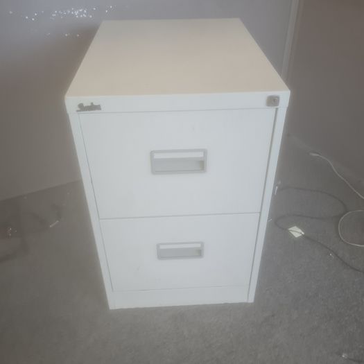 2 drawer metal filing cabinet