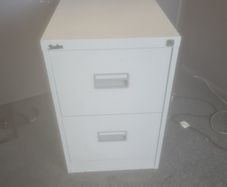 2 drawer metal filing cabinet