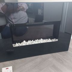 Wall mounted recessed electrical fire  580mm x 855mm x135mm depth