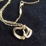 Tiffany and Co silver pendant, double Open Heart, Elsa Peretti Image 8