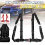 BRAND NEW Universal Point Fixing Quick Release Racing Car Seat Belt Harness Adjustable Harness Safe Shoulder Strap Image 2