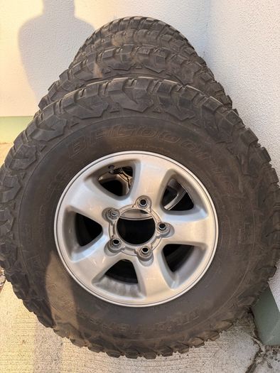 16"BF goodrich tyres and original Rims for Land cruiser 100 series