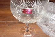 2 cavan crystal wine glasses