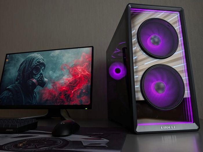 High Quality Lian Li AMD Ryzen Custom Gaming PC | 7800X3D | RX9060XT 16GB | 32GB DDR5 | NVMe | Corsair 850X Gold | AIO LCD