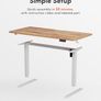 100 x 60cm Sit Stand Electric Home Office Desk with Memory Smart Pannel Image 5