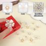 Approx. 150 rhinestone flat back flower embellishments Image 5