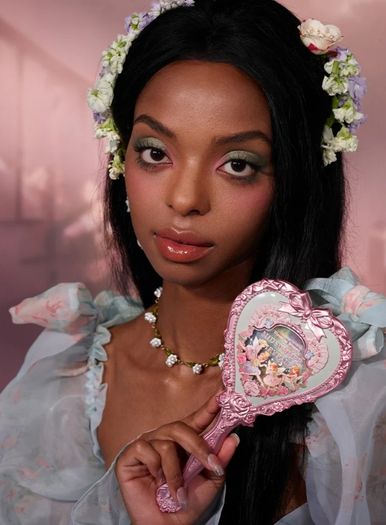 Flower Knows Midsummer Fairytale Hand Held Mirror in Mint Green