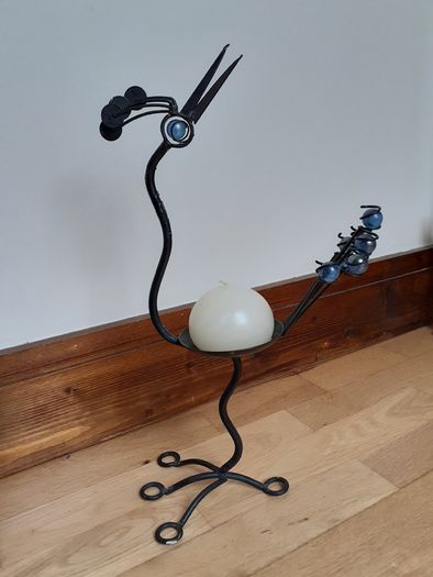 Metal Art Candle Holder