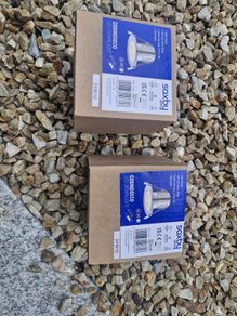 New unopened X 2 satin nickel LED downlights