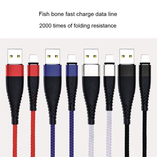 1m/2m/3m Long Lightning iPhone Charger for Apple iPhone 12 11 X 6 5 7 8 USB Cable