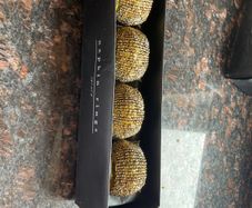 8 gold napkin rings