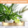 Brand New Golden Round Decorative Tray Image 5