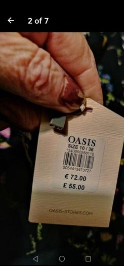 beautiful new designer Oasis dress