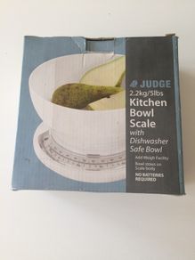Judge kitchen scales and bowl