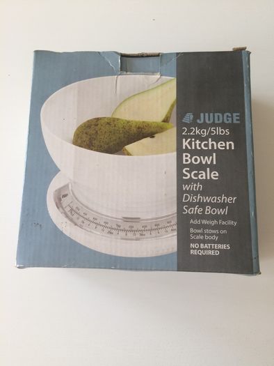Judge kitchen scales and bowl