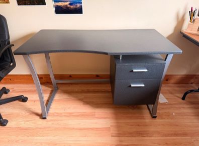 Modern Ergonomic Home Office Desk with Drawers  P