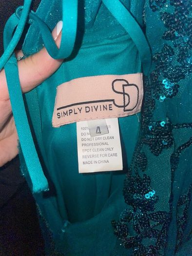 Simply Devine Teal Debs dress
