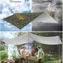 Hammock Rain Fly Tent Tarp, 3m x 3m Tarpaulin Portable Sunshade Lightweight Waterproof Groundsheet Windproof Camping gazebo Picnic Mat Anti UV Sun Shelter for Camping Travel Beach MULTIPLE COLOURS AVAILABLE (FREE SHIPPING) Image 8