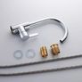NEW Kitchen Sink Mixer Tap Swivel Single Lever Mono Chrome Faucet Image 2