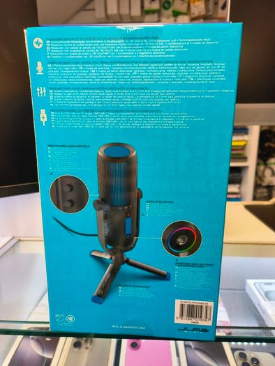 JLab Talk Pro USB Microphone - PC Mic, Podcast, Condenser Streaming Microphone, Gaming & Computer Desk, Plug & Play with USB C, Professional Quality, 4 Directional Pattern Modes, Volume Control