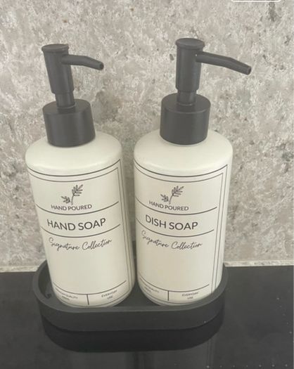Hand soap and dish soap dispensers