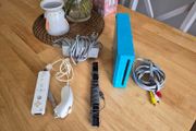 Nintendo wii blue console_complete bundle_(tested &amp; working)